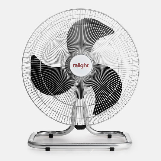 Ralight 18-inch 3-Blade Industrial Floor Fan - Powerful, Portable, Adjustable Airflow