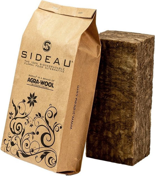 SIDEAU Natural Basalt Floral Foam Alternative Block Eco-Friendly Reusable Medium
