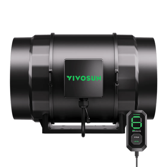 VIVOSUN AeroZesh S12 12-inch EC Inline Duct Fan with GrowHub E12 Controller