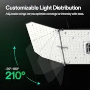 VIVOSUN AeroLight Wing 200W LED Full Spectrum Grow Light for Horticulture