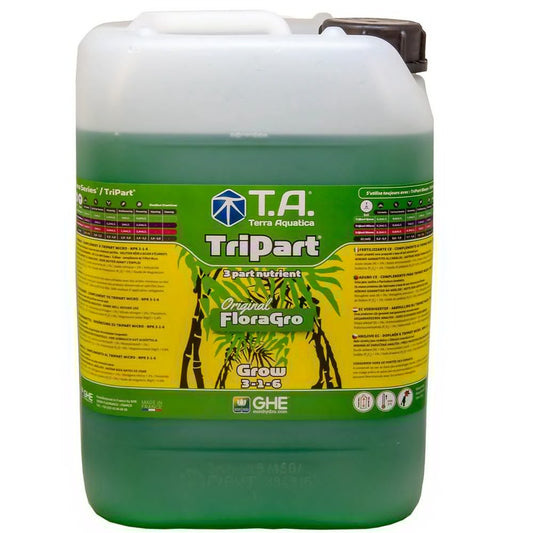 TriPart Grow 10L Liquid Plant Nutrient Concentrate for Vegetative Growth (Flora GRO)