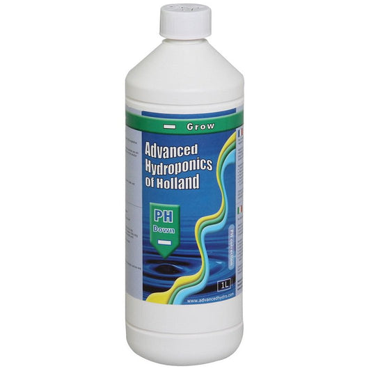 Advanced Hydroponics pH Down Grow 1L Concentrated Nutrient Solution Acidity Regulator