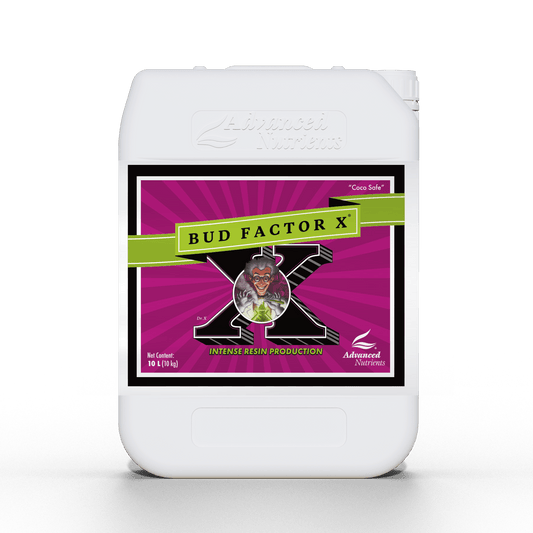 Advanced Nutrients Bud Factor X 10L Biostimulant for Enhanced Crystal Production