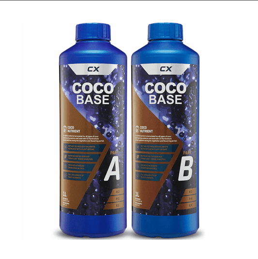 CX Horticulture Coco BASE A&B 1L Balanced Hydroponic Nutrient Solution