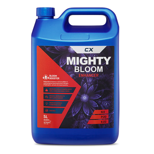 CX Mighty Bloom Enhancer 5L: Advanced Flowering Plant Nutrient for Maximum Yield & Density