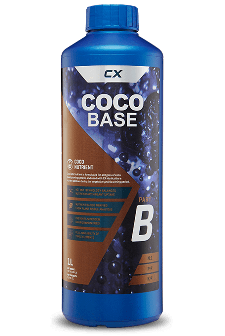 CX Horticulture Coco BASE A&B 1L Balanced Hydroponic Nutrient Solution
