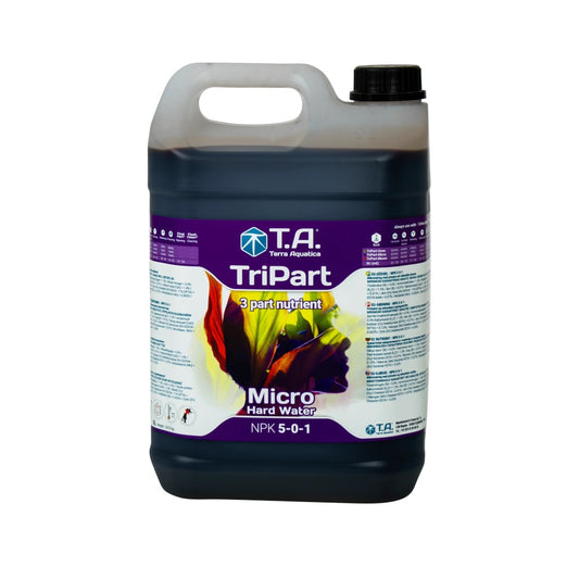 Terra Aquatica TriPart Micro HARD Water 5L Hydroponic Plant Nutrient Concentrate