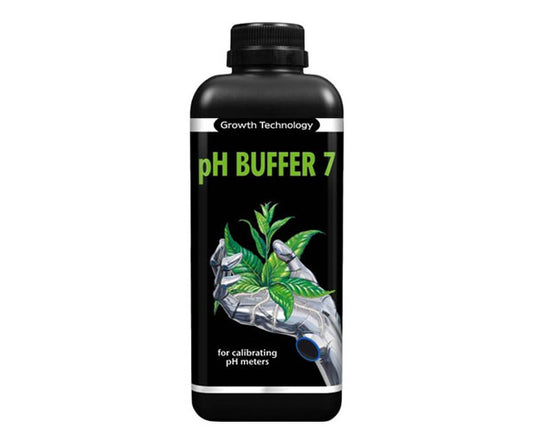 Growth Technology pH Buffer 7 Solution 1L for Accurate Hydroponic Meter Calibration