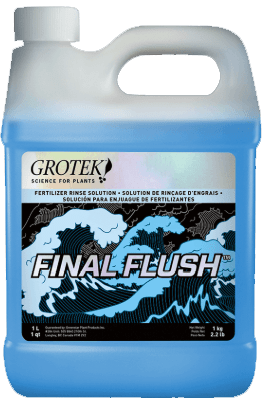 Grotek Final Flush Regular 4L Nutrient Rinse Solution for Enhanced Harvest