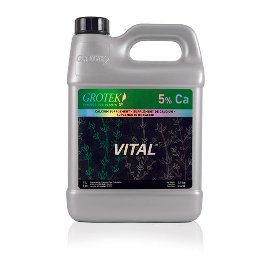 Grotek Vital 1L Concentrated Calcium Plant Nutrient Supplement for Hydroponics
