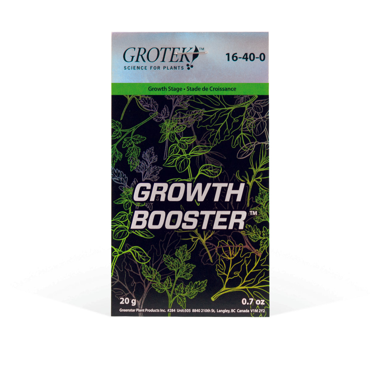 Grotek Growth Booster 20g: High Nitrogen Phosphorus Plant Fertiliser for Vigorous Development