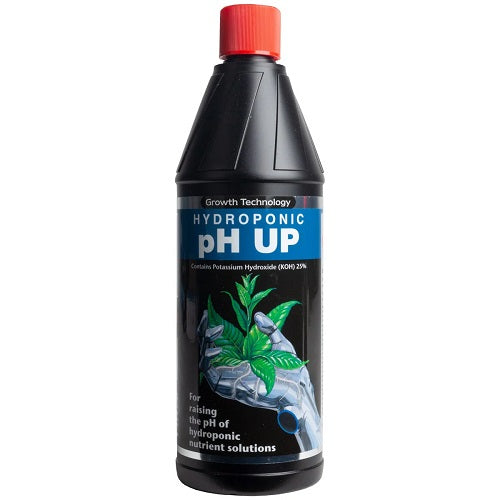 Growth Technology pH Up 1L Liquid Nutrient Adjuster for Optimal Plant Growth