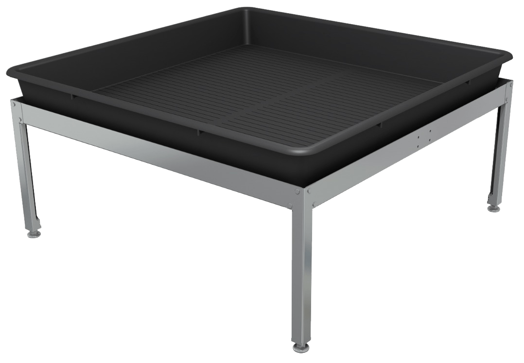 Durable Metal Horticultural Grow Bench Frame 80x80x40cm Hydroponic Plant Support Stand
