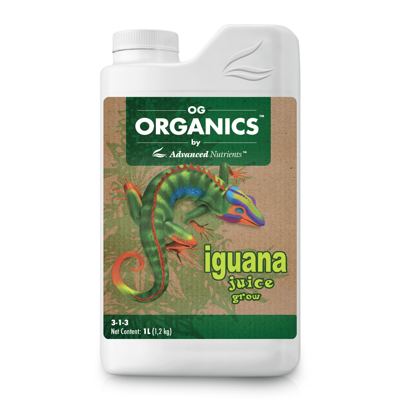 OG Organics Iguana Juice Grow 1L Premium Organic Plant Nutrient for Vigorous Vegetation