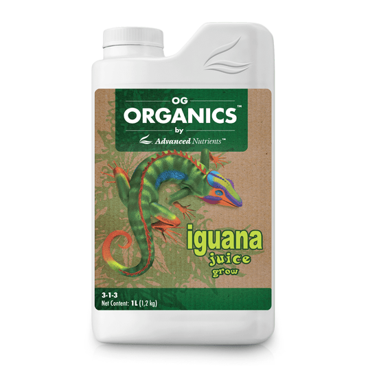 OG Organics Iguana Juice Grow 1L Premium Organic Plant Nutrient for Vigorous Vegetation