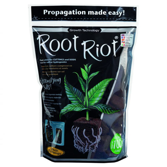 Root Riot 100 Organic Peat Propagation Cubes for Rapid Root Development