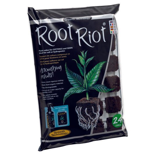 Root Riot 24-Cell Organic Plant Starter Cubes for Rapid Root Development