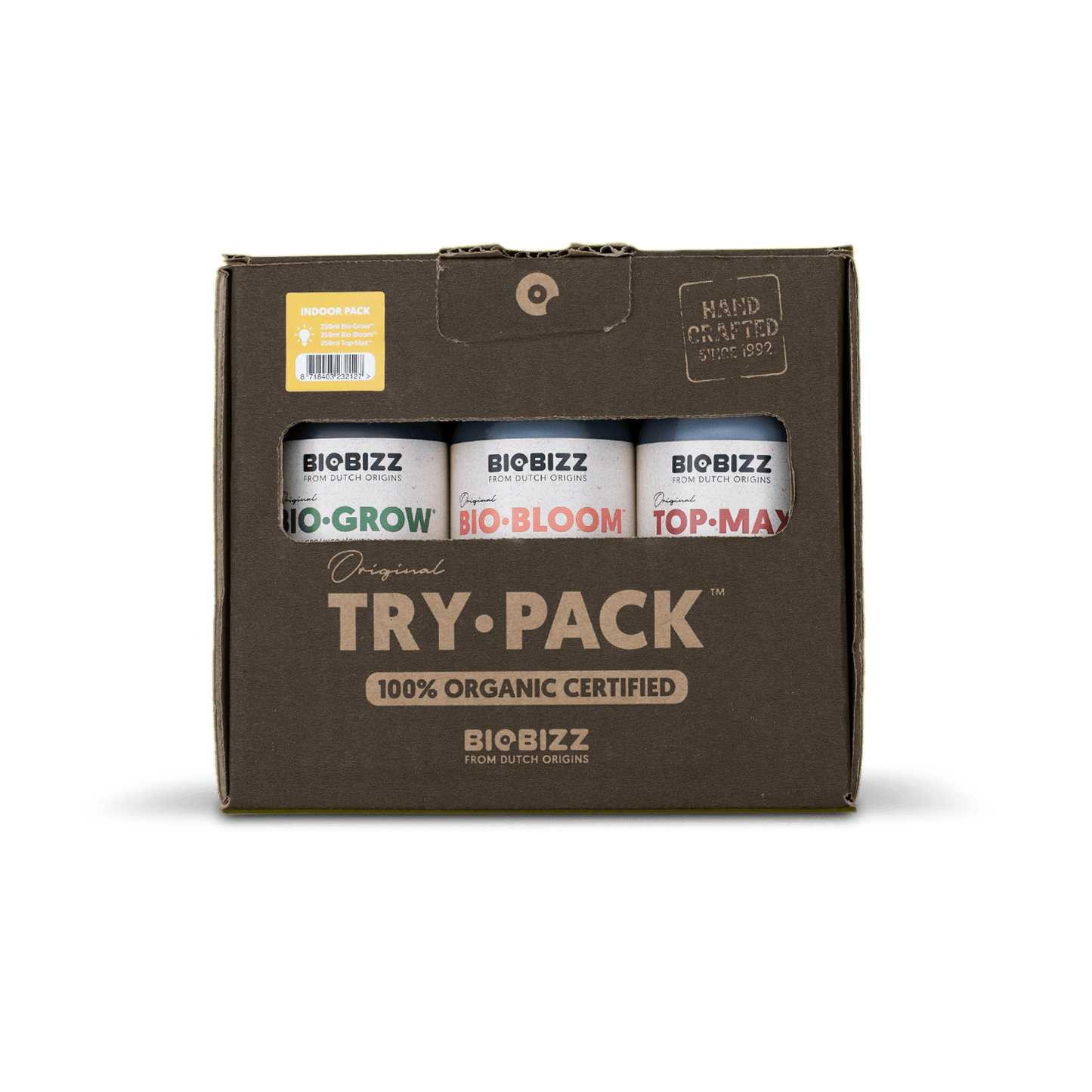 BioBizz Try-Pack Indoor Organic Nutrient Kit for Healthy Plant Growth