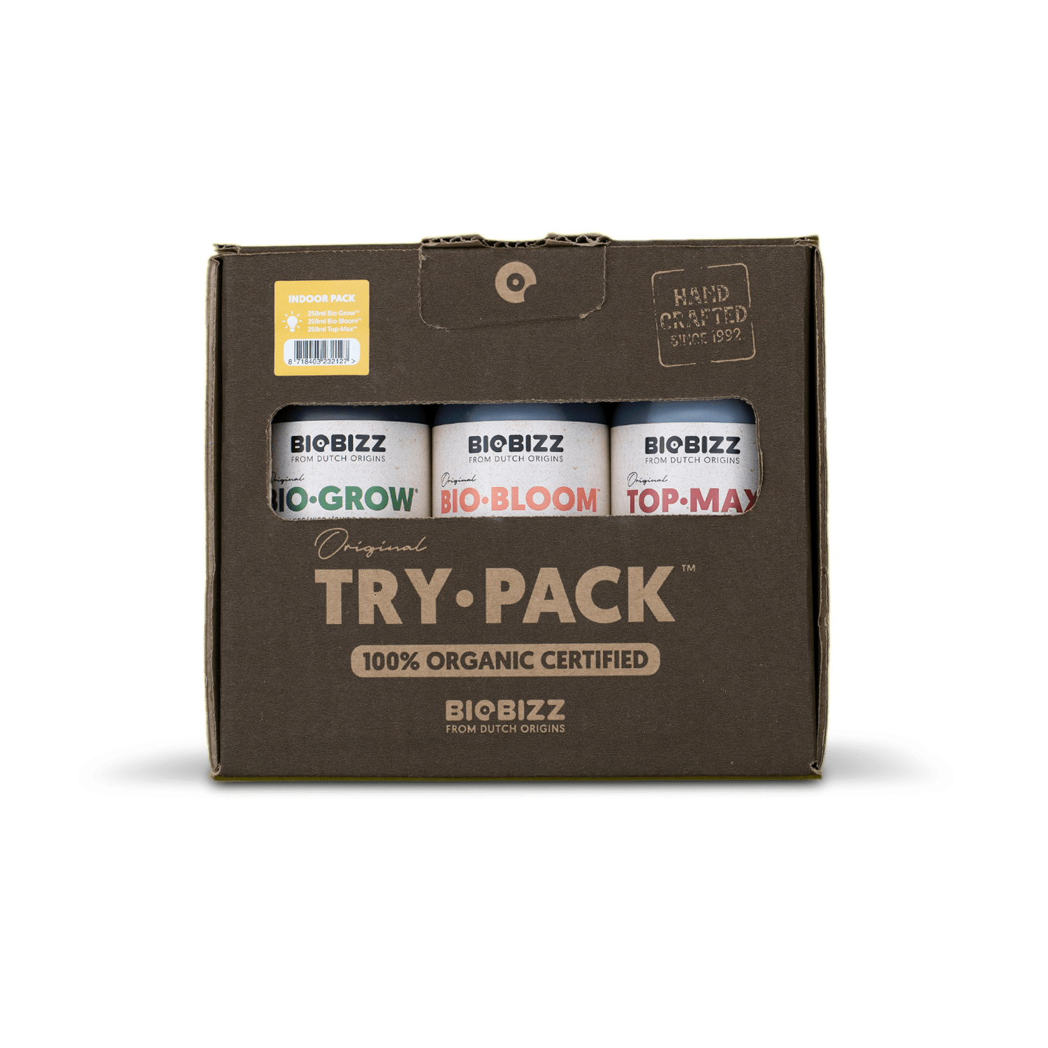 BioBizz Try-Pack Indoor Organic Nutrient Kit for Healthy Plant Growth