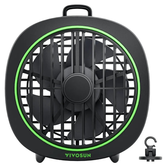 AeroWave D4 4-inch Grow Tent Clip Fan with Detachable Hook, 3-Speed, Quiet