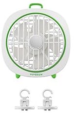 Vivosun AeroWave D4 4-Inch USB Clip Fan – White, Powerful Airflow