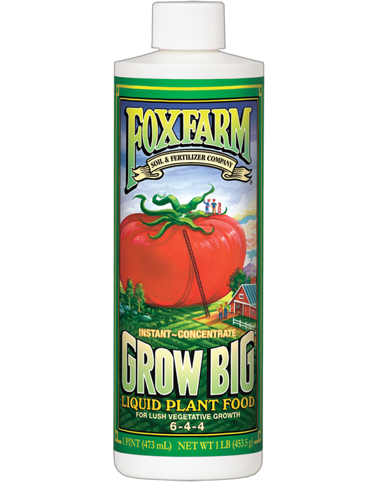 FoxFarm Grow Big Soil Liquid Concentrate Nutrient for Lush Vegetative Growth 473ml