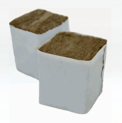 Erith Horticulture Big Rockwool Grow Block 20x20x20cm, No Hole, Single