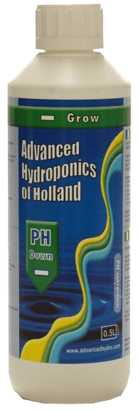 Advanced Hydroponics pH Down Grow 500ml Solution for Optimal Plant Health