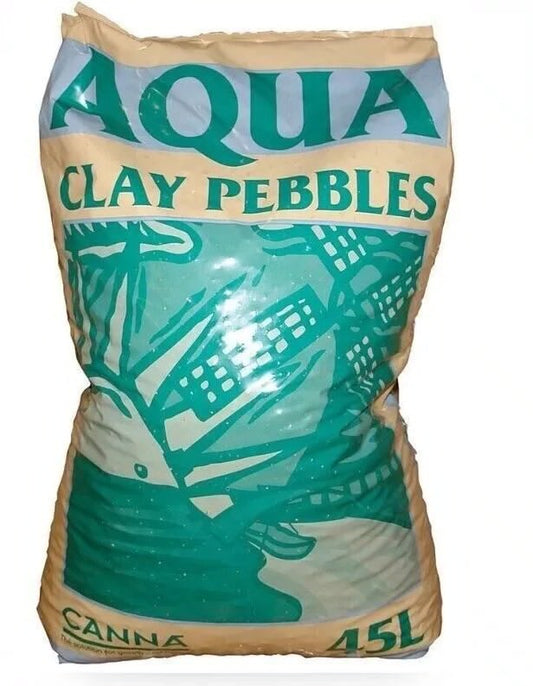 CANNA Aqua Clay Pebbles 45L Hydroponic Growing Medium for Strong Roots