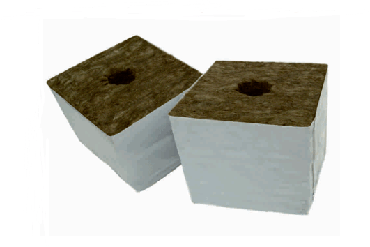 AgraWool Rockwool Propagation Starter Block 7.5cm Square 38/35mm Hole