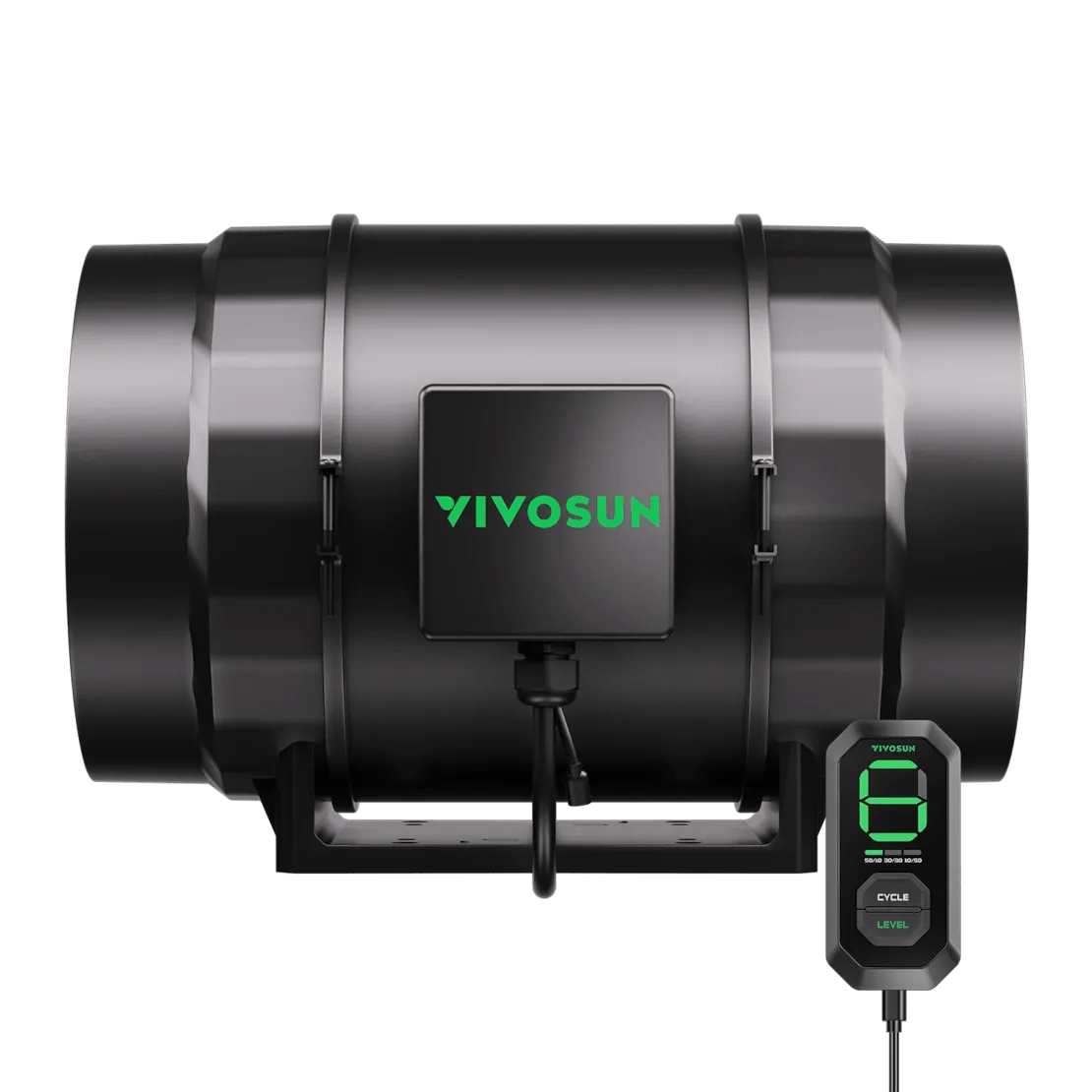 VIVOSUN AeroZesh S10 10-inch Inline EC Duct Fan, Quiet 2055m³/h Ventilation Grow