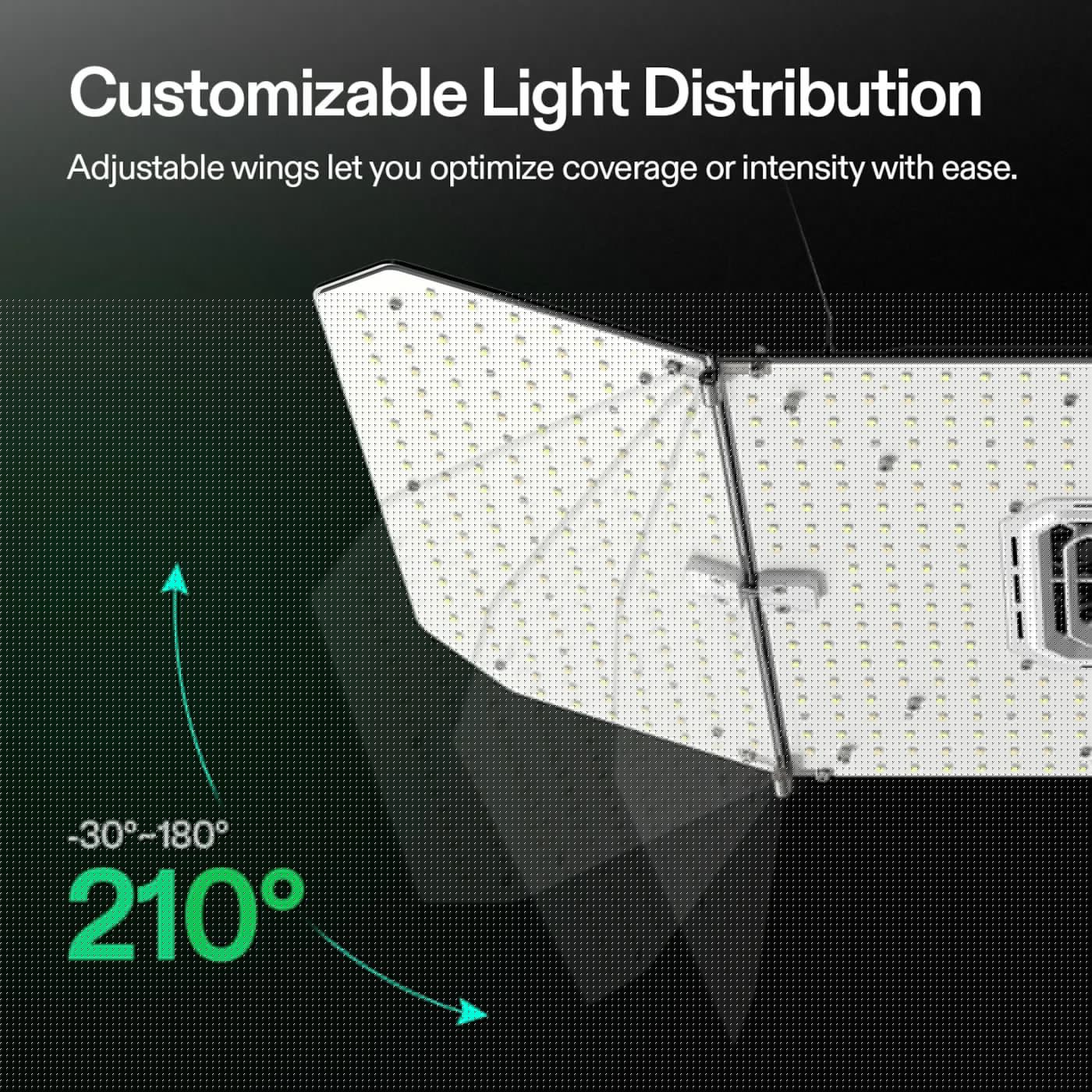 Vivosun AeroLight Wing 200W LED Grow Light Kit - Tunable Full Spectrum