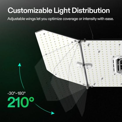 Vivosun AeroLight Wing 200W LED Grow Light Kit - Tunable Full Spectrum