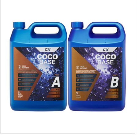 CX Horticulture Coco Base A&B 5L Nutrient for Hydroponic Systems