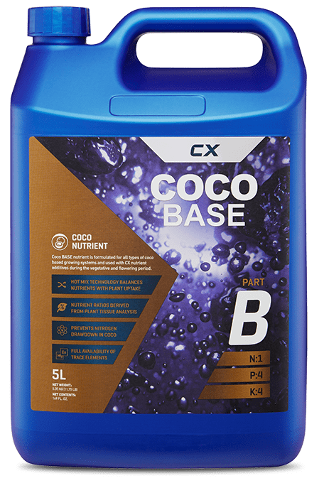 CX Horticulture Coco Base A&B 5L Nutrient for Hydroponic Systems