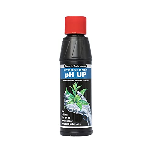 Growth Technology pH Up 250ml Hydroponic Nutrient Solution for Optimal Plant Growth