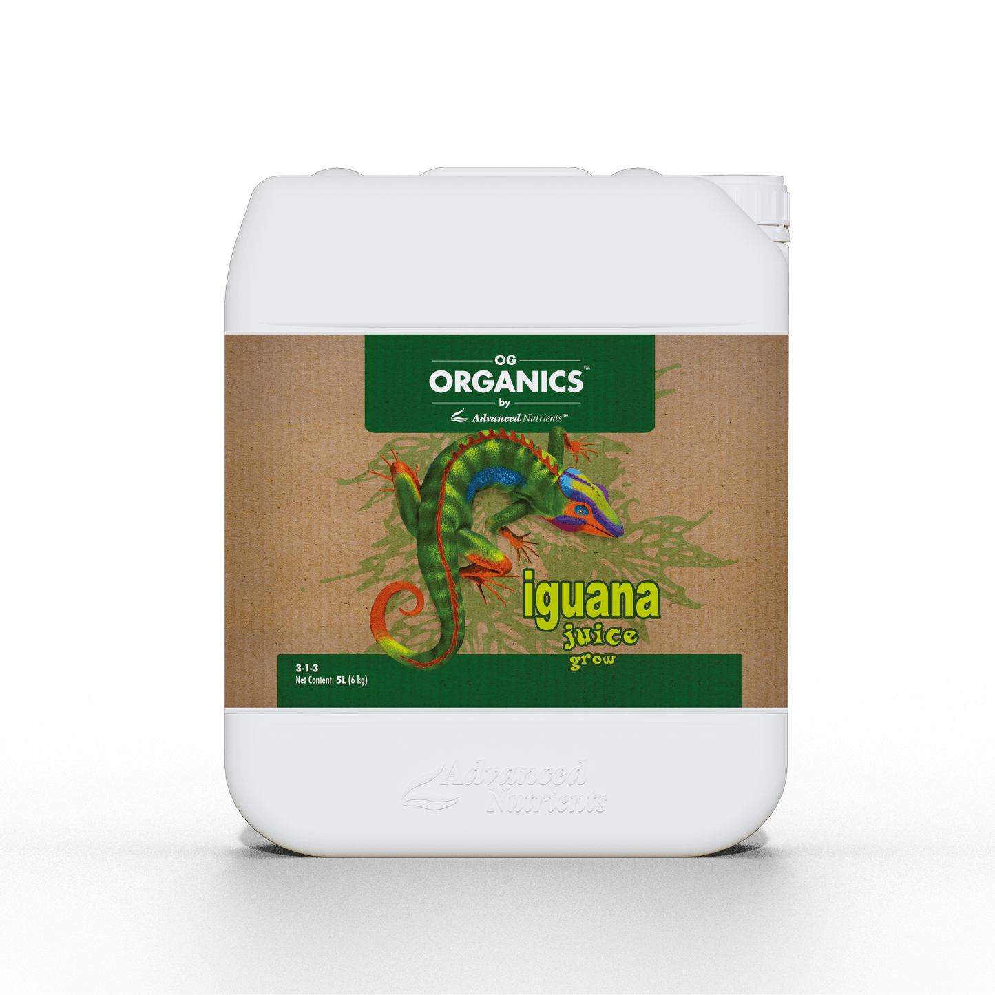 Advanced Nutrients OG Organics Iguana Juice Grow 5L Plant Nutrient Solution