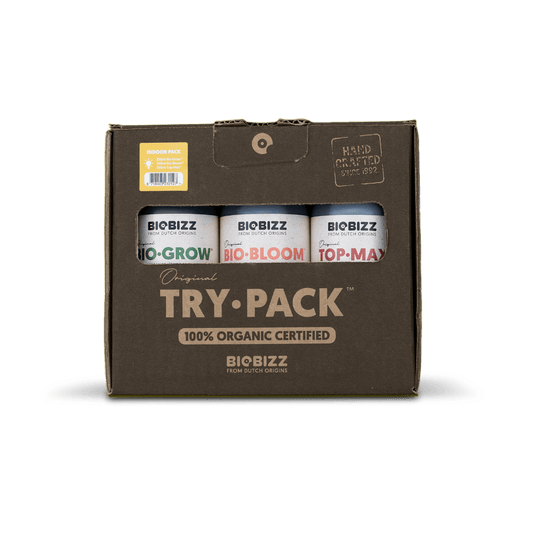 BioBizz Try-Pack Indoor Organic Nutrient Kit for Healthy Plant Growth