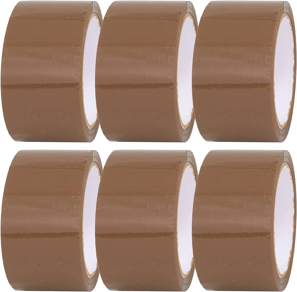 Strong Brown Cello Packing Tape 48mm x 66m, Multi-Pack for Secure Sealing
