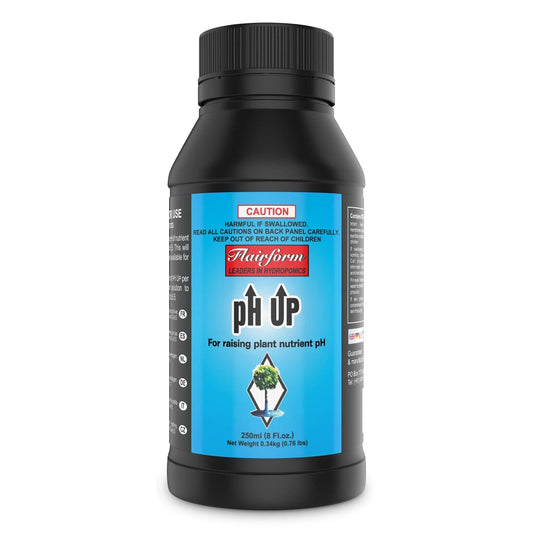 Flairform pH Up 1L: Non-Corrosive Nutrient pH Adjuster for Hydroponics