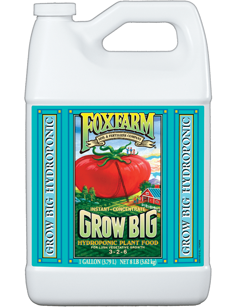 FoxFarm Grow Big Hydroponic Liquid Fertiliser 3-2-6 for Vigorous Vegetative Growth