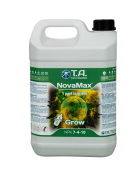 Terra Aquatica NovaMax Grow 5L: Concentrated 1-Part Liquid Plant Nutrient for Vigorous Vegetative Growth